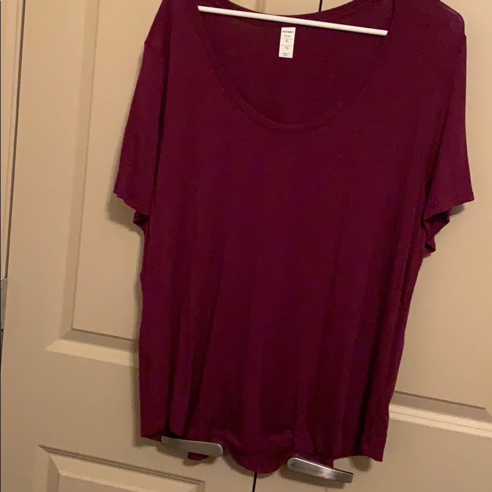 Oversized scoop neck T-shirt